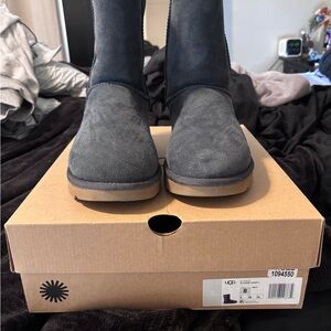 UGG Navy Suede Boots